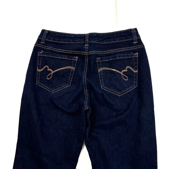 Bandolino Mandie Straight Leg Women's size 6 Dark Wash Blue Denim Jeans - Picture 4 of 4